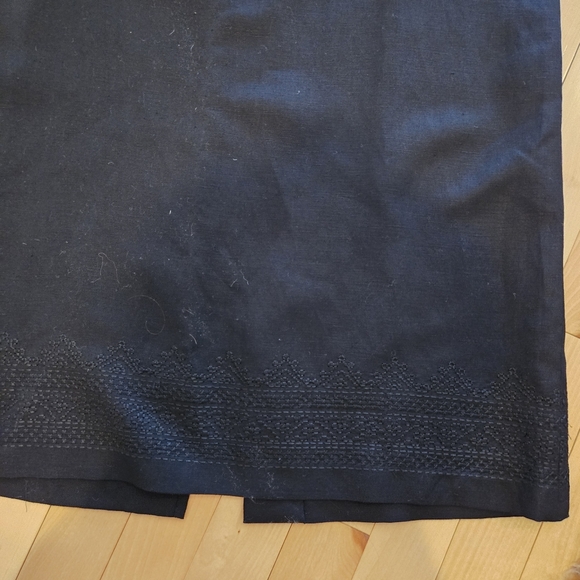 Vintage Jones Wear Mix & MatchWoman's Black Linen Blend Maxi-Skirt Size 14, NWTs - Picture 5 of 11